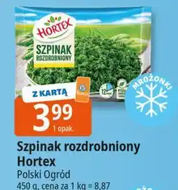 E.Leclerc Szpinak rozdrobniony Hortex oferta