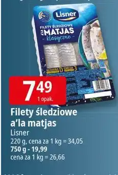 E.Leclerc Filety śledziowe a'la matjas klasyczne Lisner oferta
