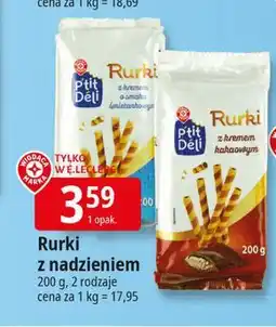 E.Leclerc Rurki z nadzieniem śmietankowym Wiodąca Marka P'tit Deli oferta