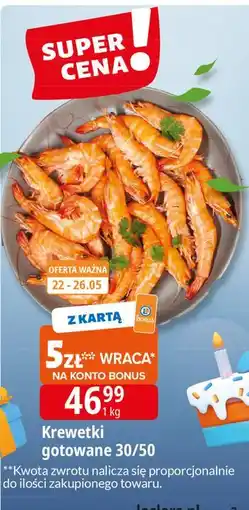 E.Leclerc Krewetki gotowane 30/50 oferta