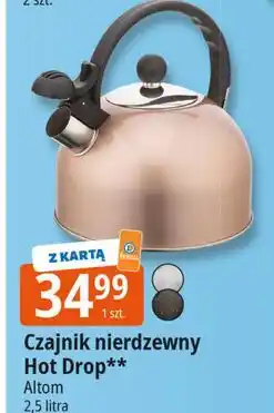 E.Leclerc Czajnik hot drop 2.5 l szampańskie złoto Altom Design oferta