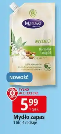 E.Leclerc Mydło w płynie konwalia i migdał Wiodąca Marka Manava oferta