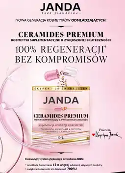 Rossmann Krem do twarzy na dzień i noc regeneracja redukcja zmarszczek Janda Ceramides Premium oferta