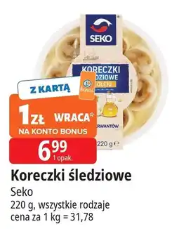 E.Leclerc Koreczki śledziowe w oleju Seko oferta