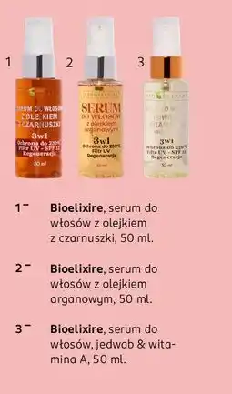 Rossmann Serum do włosów jedwab & witamina a filtr uv Bioelixire oferta