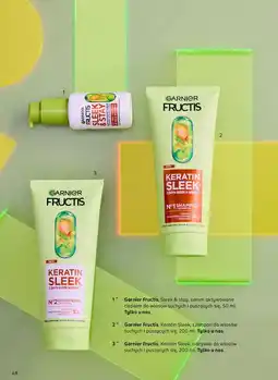 Rossmann Odżywka do włosów suchych i puszących się Garnier Fructis Keratin Sleek oferta