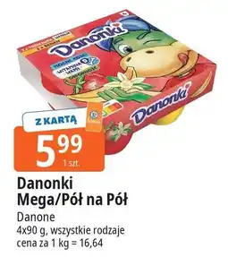 E.Leclerc Serek truskawka-wanilia Danone Danonki Pół Na oferta