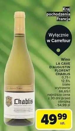 Carrefour Wino Chablis oferta