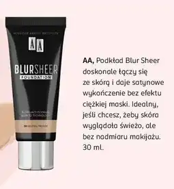 Rossmann Podkład do twarzy 02 Aa Blur Sheer oferta