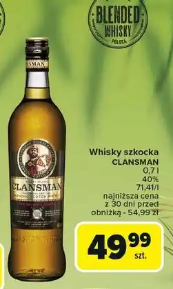 Carrefour Whisky Clansman oferta