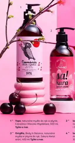 Rossmann Mydło do rąk sakura kwiat wiśni Only Bio oferta