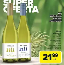 Carrefour Wino Artellio Sauvignon Blanc oferta