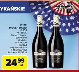 Carrefour Wino Mogen David Concord oferta