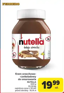 Carrefour Market Krem orzechowo-czekoladowy do smarowania NUTELLA oferta