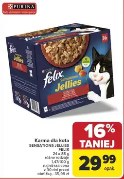 Carrefour Market Karma dla kota SENSATIONS JELLIES FELIX oferta