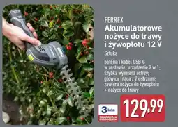 ALDI FERREX Akumulatorowe nożyce do trawy i żywopłotu 12 V oferta