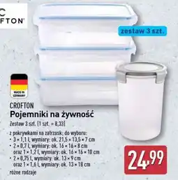 ALDI CROFTON Pojemniki na żywność oferta