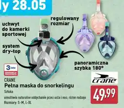 ALDI CRANE Pełna maska do snorkelingu oferta