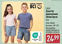 ALDI L & D Szorty jeansowe dziecięce oferta