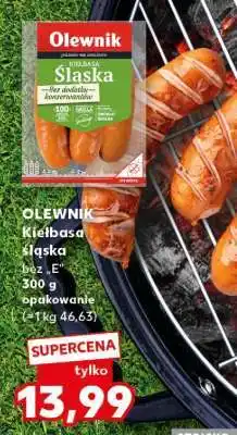 Kaufland OLEWNIK Kiełbasa śląska bez „E”, 300 g opakowanie oferta