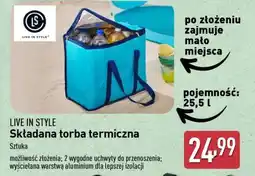 ALDI LIVE IN STYLE Składana torba termiczna oferta