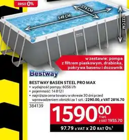 Selgros Bestway Basen Steel Pro Max oferta