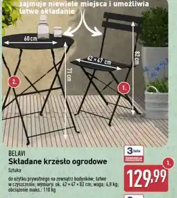 ALDI BELAVI Składane krzesło ogrodowe oferta