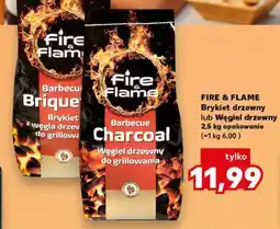 Kaufland FIRE & FLAME Brykiet drzewny lub Węgiel drzewny 2,5 kg opakowanie oferta