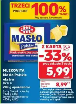 Kaufland MLEKOVITA Masło polskie ekstra oferta