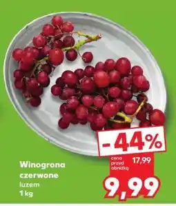 Kaufland Winogrona czerwone luzem 1 kg oferta