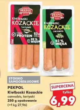 Kaufland PEKPOL Kiełbaski Kozackie cannabis, teriyaki oferta