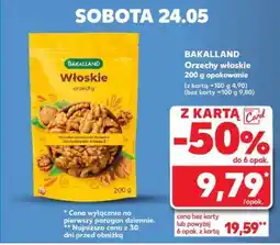 Kaufland BAKALLAND Orzechy włoskie 200 g opakowanie oferta