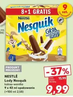 Kaufland NESTLÉ Lody Nesquik kakao-wanilia oferta