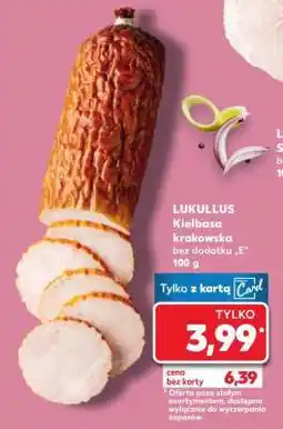 Kaufland LUKULLUS Kiełbasa krakowska bez dodatku „E” 100 g oferta