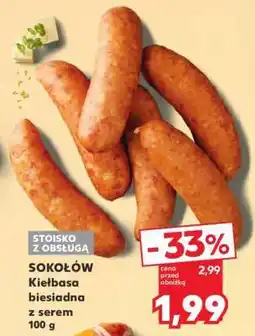Kaufland SOKOŁÓW Kiełbasa biesiadna z serem 100 g oferta