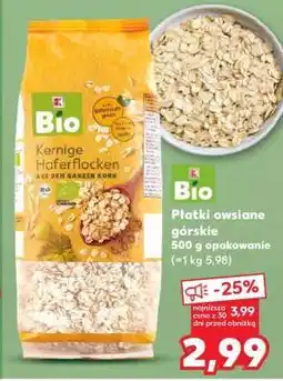 Kaufland Bio Płatki owsiane górskie oferta