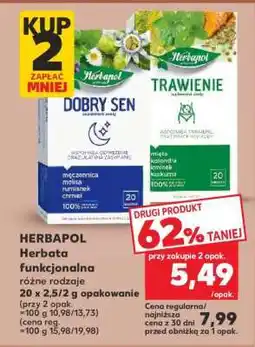 Kaufland HERBAPOL Herbata funkcjonalna różne rodzaje oferta