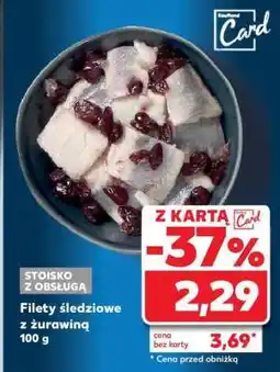 Kaufland Filety śledziowe z żurawiną 100 g oferta