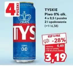 Kaufland TYSKIE Piwo 0% alk oferta