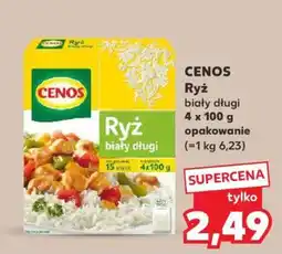 CENOS Ryż biały długi 4 x 100 g opakowanie