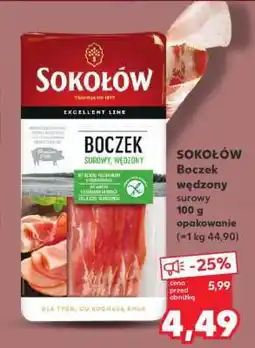 Kaufland SOKOŁÓW Boczek wędzony surowy oferta