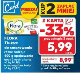 Kaufland FLORA Tłuszcz do smarowania różne rodzaje 400 g opakowanie oferta