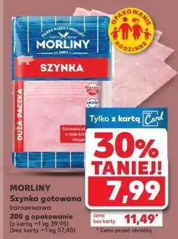 Kaufland MORLINY Szynka gotowana konserwowa oferta