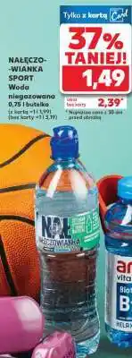 Kaufland NAŁĘCZOWIANKA SPORT Woda niegazowana 0,75 l butelka oferta