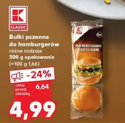 Kaufland Bułki pszenne do hamburgerów oferta