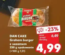 Kaufland DAN CAKE Graham Burger z sezamem 330 g opakowanie oferta