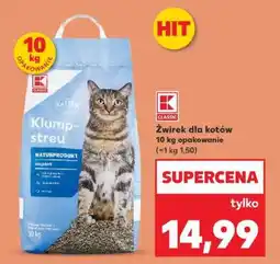 Kaufland Żwirek dla kotów 10 kg opakowanie oferta