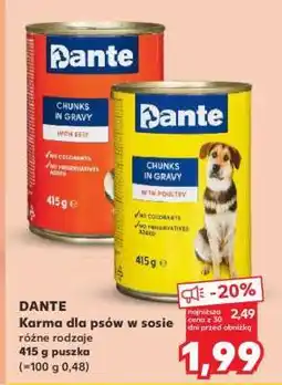 Kaufland DANTE Karma dla psów w sosie oferta
