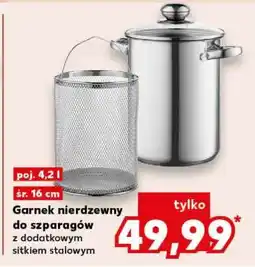 Kaufland Garnek nierdzewny do szparagów oferta
