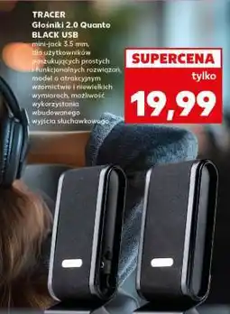 Kaufland TRACER Głośniki 2.0 Quanto BLACK USB oferta